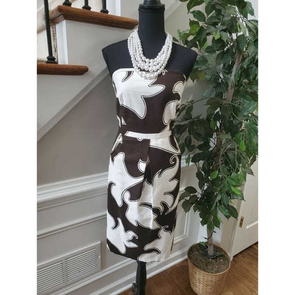 Merona Dresses & Skirts - Merona Women's Brown/White Dress Size16